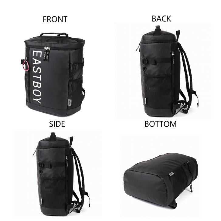 【EASTBOYオリジナルノベルティ付】EASTBOY イーストボーイ スクエア型 リュックサック 22L B4 EBY19 デイパック バックパック スクール レディース 大容量 部活 習い事 学生 シンプル 高校生 中学生 ノベルティ おしゃれ かわいい 通塾 塾 送料無料