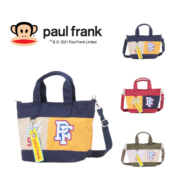 paul frank ポールフランク 2WAY スカジャンモチーフ ミニトート ショルダーバッグ ジュリアス 斜め掛け  PFA105 鞄 キャンバス プレゼント ギフト おしゃれ 人気 ギフト ラッピング 送料無料