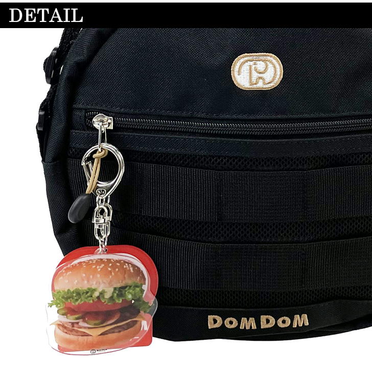 【レターパック配送/時間指定不可】DOMDOM ドムドム DM004 ショルダーバッグ 斜め掛け 肩掛け ラウンド サークル 普段使い ミニバ アウトドア 旅行 通勤 通学 おしゃれ 可愛い どむぞう ドムドムバーガー ノベルティ キーホルダー 正規品