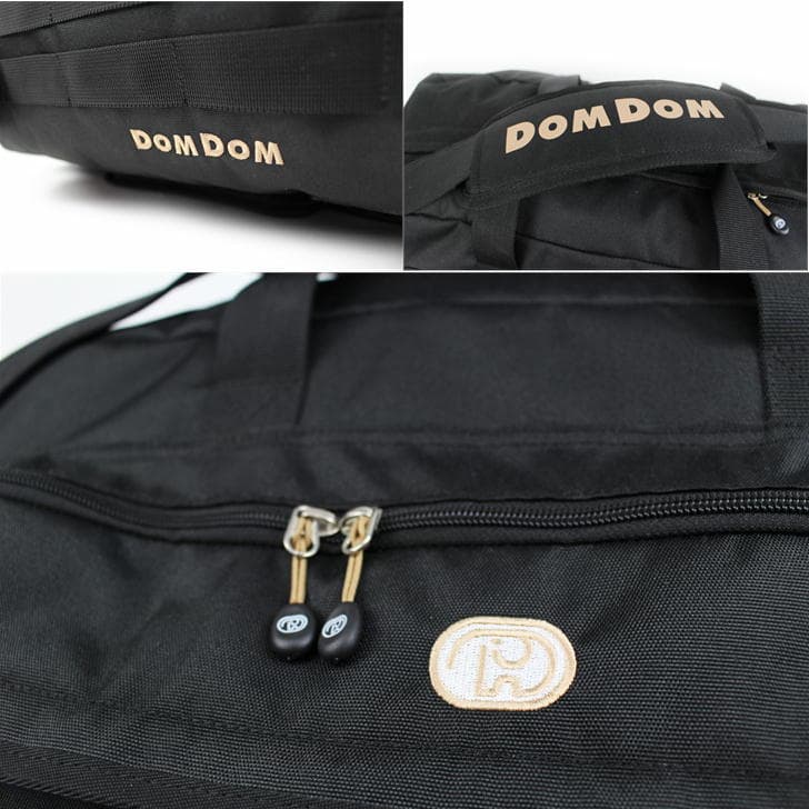 DOMDOM ドムドム DM011 ボストンバック 大容量 50L 撥水 600Dポリエステル A4 普段使い アウトドア 旅行 通勤 通学 学生 おしゃれ 可愛い どむぞうくん ドムドムバーガー ノベルティ チャーム アクリルチャーム 正規品
