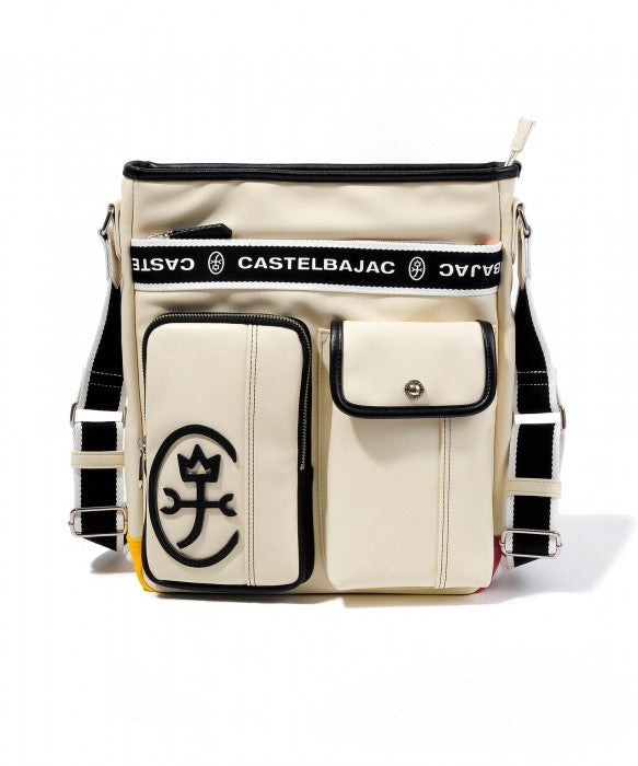 【正規取扱店】【CASTELBAJAC】[ドミネシリーズ] 024113 カステルバジャック ドミネ ラージ ショルダーバッグ タテ型 斜め掛け バッグ カバン 鞄 メンズ レディース バジャック ゴルフ おしゃれ 人気