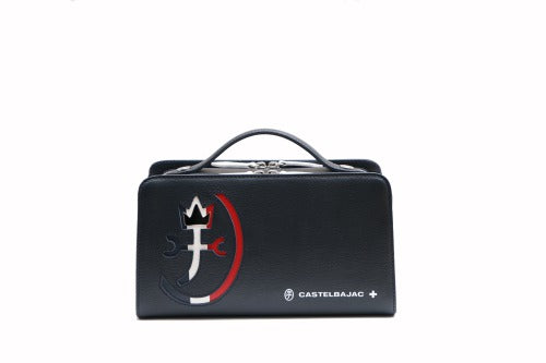 【正規取扱店】【CASTELBAJAC】[カルネシリーズ] 032212 カステルバジャック カルネ Wファスナーレザーメンズバッグ バッグ カバン 日本製レザー メンズ レディース バジャック ゴルフ おしゃれ 人気 限定ギフト プレゼント