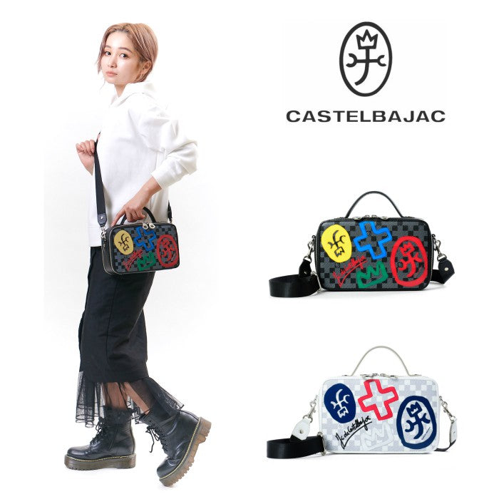 【正規取扱店】【CASTELBAJAC】[クラーシリーズ] 066122 カステルバジャック クラー レザー ミニショルダー ヨコ型 ラウンドファスナー 斜め掛け メンズ レディース バジャック ゴルフ 人気 おしゃれ