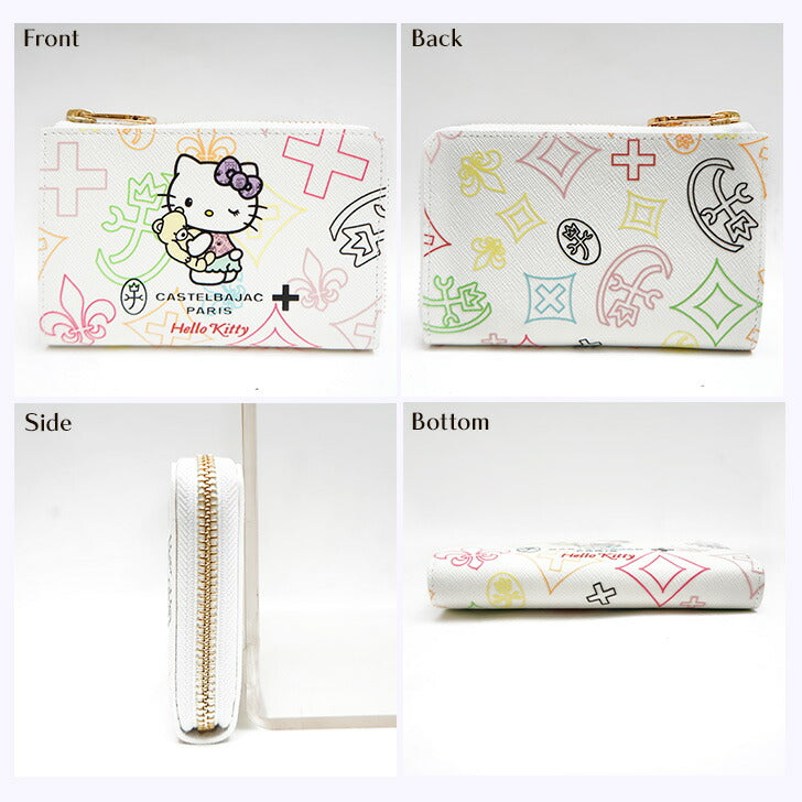 【正規取扱店】【CASTELBAJAC】[キトゥンシリーズ] 086652 カステルバジャック kitton Series キトゥン シリーズ ハローキティコラボ L字 折り財布