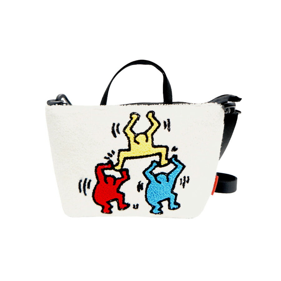 Keith Haring キースへリング 2way ショルダーバッグ トートバッグ ハンドバッグ アイコンバッグ もこもこ 15550 15551 15552 15553 15554 ブランド おしゃれ シンプル かわいい お揃い ファッション プレゼント レディース メンズ サブバッグ お出かけ 買い物 ショッピング