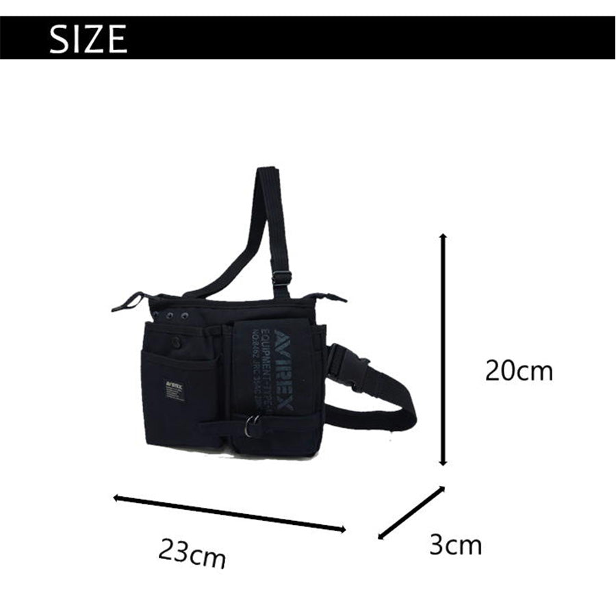 【レターパック配送/時間指定不可】AVIREX　アビレックス　AVX342L　イーグルシリーズ　EAGLE　2WAY ウエストバッグ　ショルダーバッグ 　ヒップバッグ　普段使い　ミリタリー 鞄 迷彩　軽量　アウトドア　レジャー　フェス　おしゃれ　人気