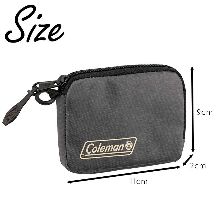 【クリックポスト/時間指定不可】Coleman コールマン アウトドアコインケース 2000039034 ポリエステル 小銭入れ コインケース アウトドア 二層式 撥水 加工 カード 小銭 ロゴマーク シンプル 使いやすい おしゃれ ブランド