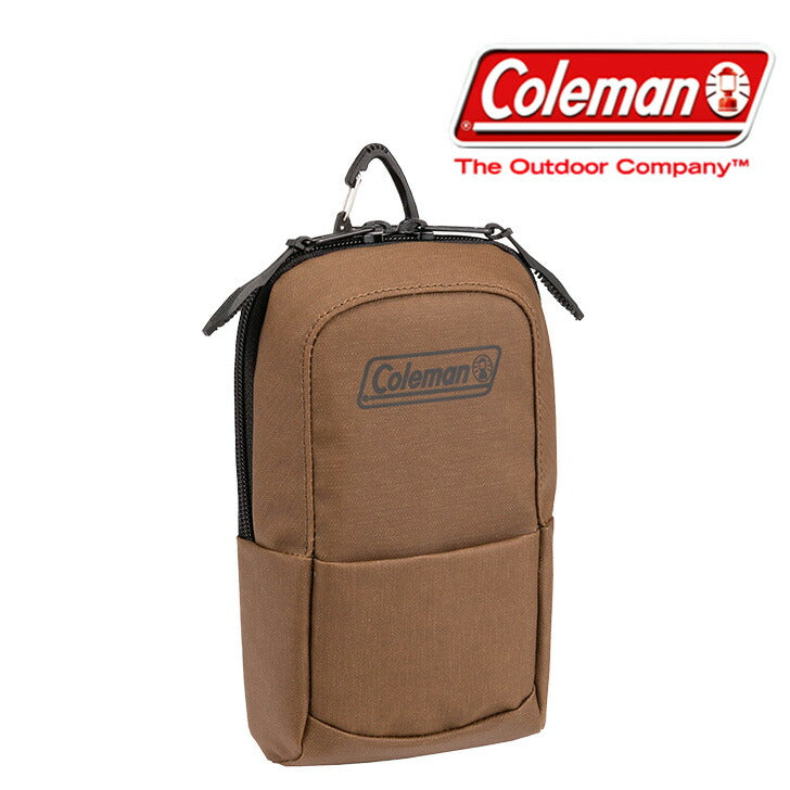 【クリックポスト/時間指定不可】Coleman コールマン パデッドポーチ 2000039039 ポリエステル 小物入れ スマホ 財布 仕事用 アウトドア ファスナー 撥水 加工 カード ロゴマーク シンプル 使いやすい おしゃれ ブランド
