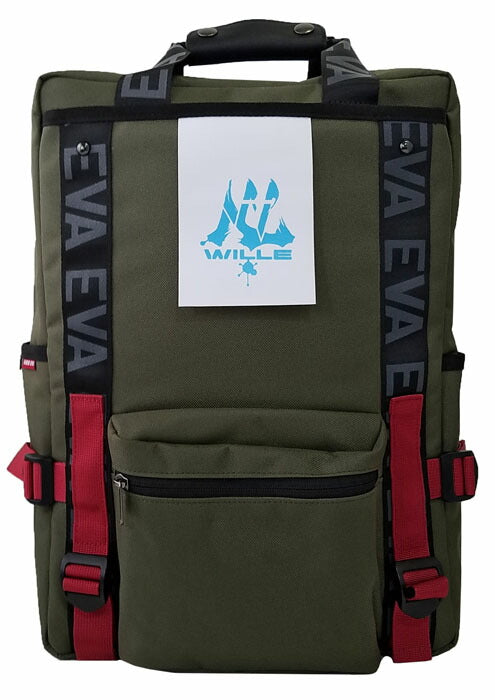 RADIO EVA×FIRE FIRST(ラディオエヴァ&ファイヤーファート) EVFF-20 RUCK SACK WITH SYMBOL TAG　リュック　バックパック　エヴァコラボ　エヴァンゲリオン　防水　おでかけ　旅行　ユニセックス　男女兼用　ギフト《北海道,沖縄,離島,代引き不可》