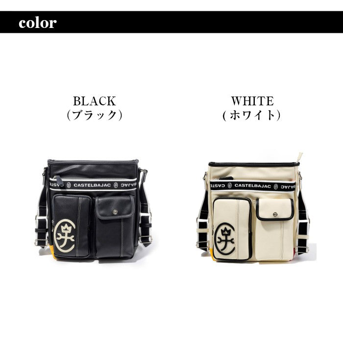 【正規取扱店】【CASTELBAJAC】[ドミネシリーズ] 024113 カステルバジャック ドミネ ラージ ショルダーバッグ タテ型 斜め掛け バッグ カバン 鞄 メンズ レディース バジャック ゴルフ おしゃれ 人気
