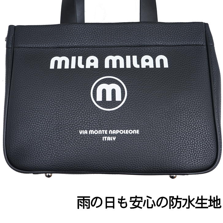 【当店オリジナルエコバッグプレゼント中！】【mila milan】 ミラミラン コルソ ミニトートバッグ ミニブリーフ ビジネスバッグ 250501 メンズ ストライプ ギフト プレゼント ユニセックス 普段使い シンプル バッグ カバン ゴルフ 撥水 正規販売店