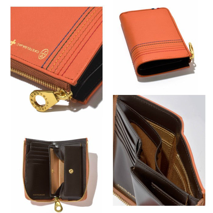 【正規取扱店】【CASTELBAJAC】[シェストシリーズ] 027608 カステルバジャック シェスト L字ファスナー セミ長財布 折財布 メンズ レディース ゴルフ おしゃれ 人気