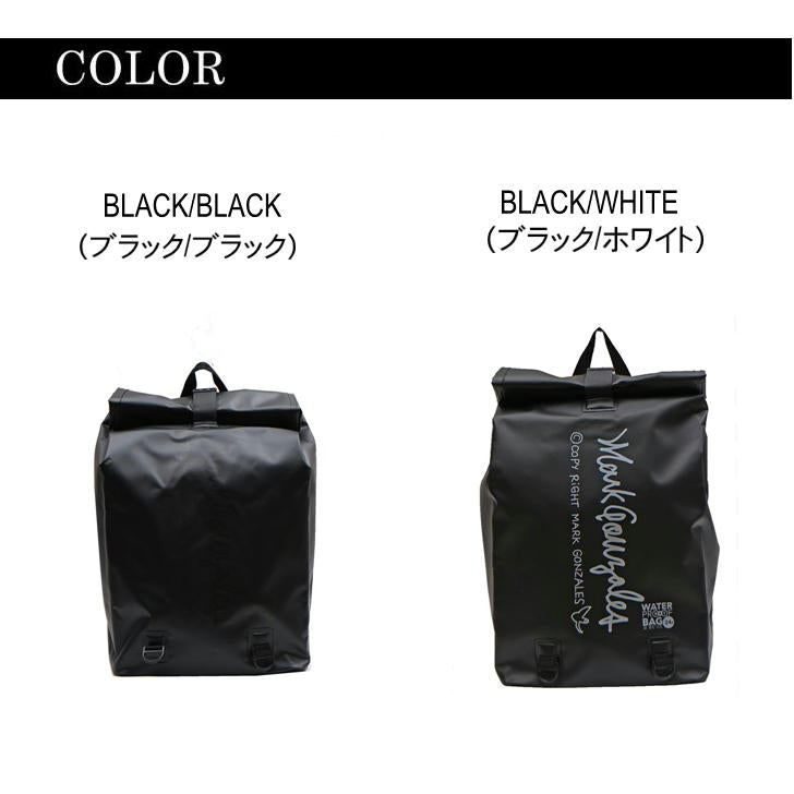 MarkGonzales マークゴンザレス WTMG-502 24L 防水 リュック バックパック メンズ レディース 男女兼用 普段使い 防水バッグ スク—ル 通学 学生 部活 梅雨 プール アウトドア  おしゃれ 送料無料