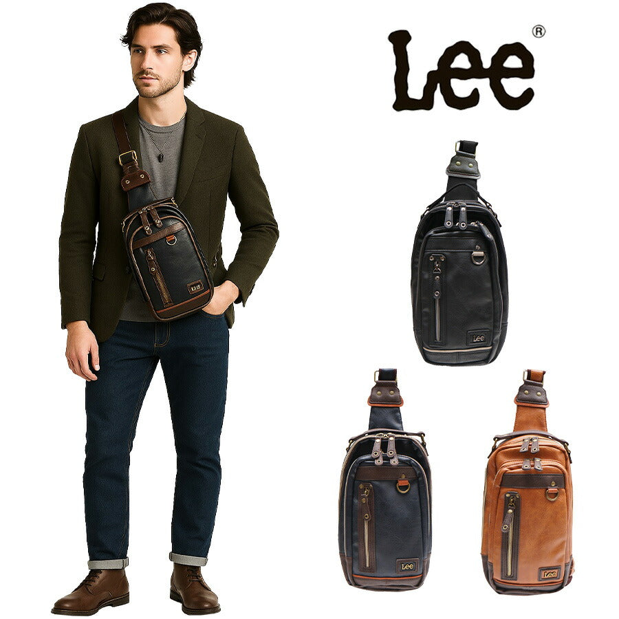 Lee ボディバッグ リー 320-3100 通販 ショルダーバッグ ボディバック ショルダーバック ワンショルダーバッグ メンズ ブランド 小さめ かっこいい 斜めがけ 通勤 通学 自転車 バイク 旅行 infinity インフィニティ メンズバッグ
