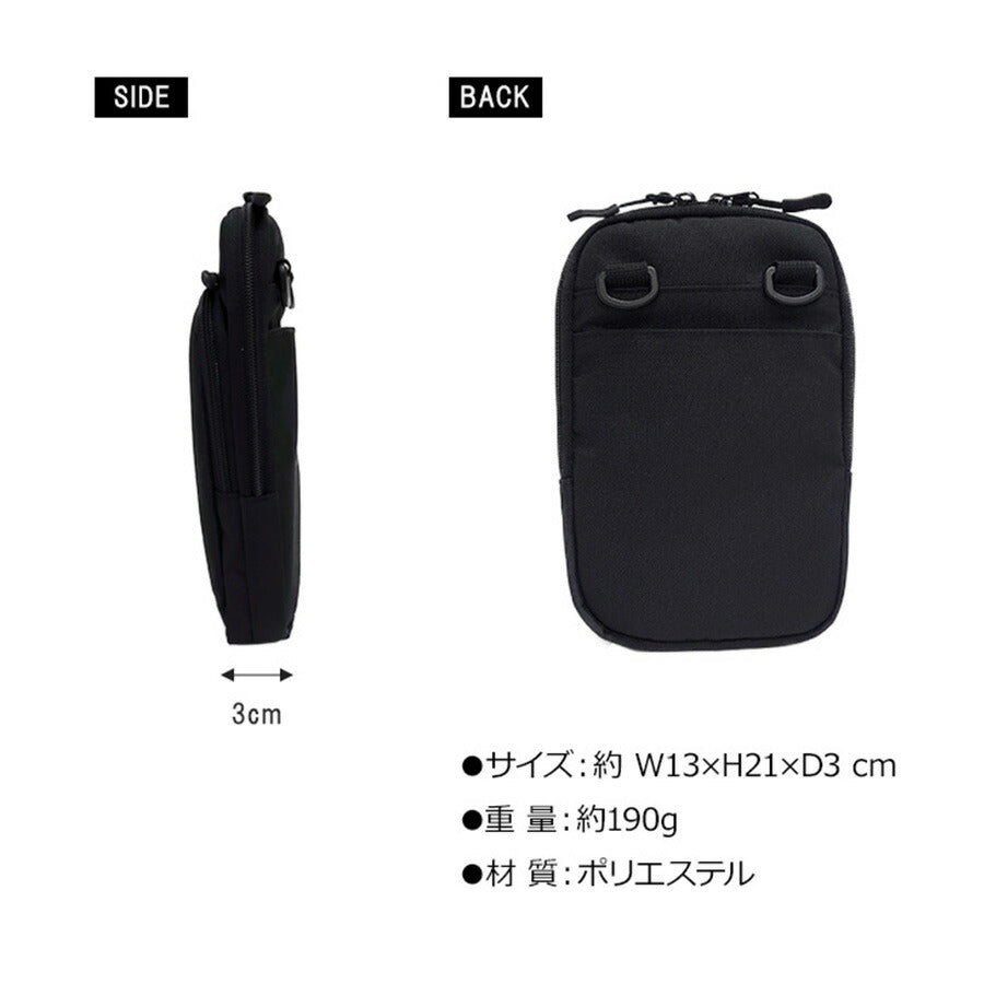 Lee リー 320-3720 PRAY2 スマホショルダー 2WAY ポーチ ショルダーバッグ メンズ レディース スマホポシェット ミニショルダー ワンマイル ワンマイルバッグ ブラック レッド ベージュ ミントグリーン ダブルファスナー カジュアル ボックスロゴ