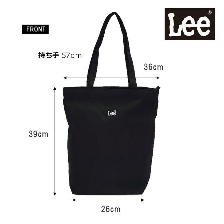 Lee リー 320-3722 PRAY2 トートバッグ 鞄 メンズ レディース エコバッグ 買い物バッグ レジバッグ 肩掛け カバン ブラック レッド ベージュ ミントグリーン ダブルファスナー カジュアル ボックスロゴ プレゼント おしゃれ