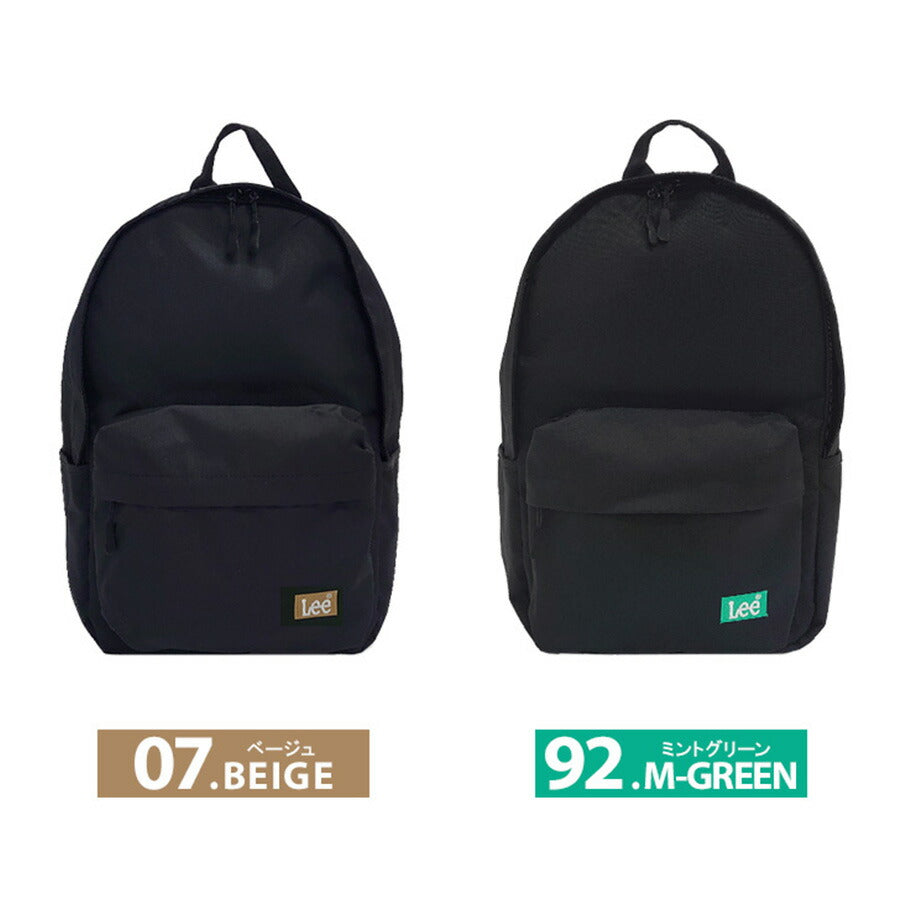 【Lee】リュック 大容量 リー 320-3726 PRAY2 リュック バックパック A4 メンズ レディース ディパック 通学 通勤 学生 大人 お出かけ 旅行 ブラック レッド ベージュ ミントグリーン ダブルファスナー カジュアル ボックスロゴ プレゼント おしゃれ