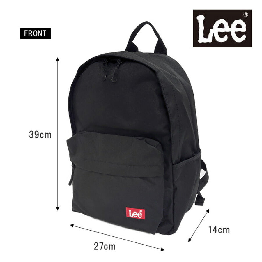 【Lee】リュック 大容量 リー 320-3726 PRAY2 リュック バックパック A4 メンズ レディース ディパック 通学 通勤 学生 大人 お出かけ 旅行 ブラック レッド ベージュ ミントグリーン ダブルファスナー カジュアル ボックスロゴ プレゼント おしゃれ