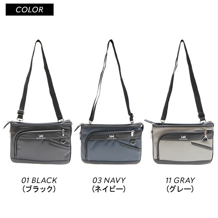 Lee ショルダーバッグ リー 320-3734 通販 横型ショルダーバック クラッチバッグ メンズ ブランド 斜めがけ かっこいい 肩掛け 小さめ 通勤 通学 自転車 バイク 旅行 サイクリング undead アンデッド メンズバッグ