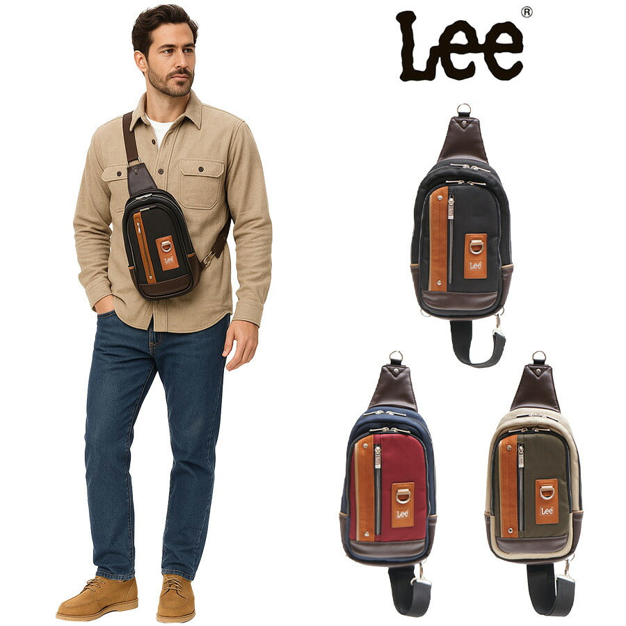 Lee リー  クリーチャー ボディバッグ 320-3741 ショルダーバック メンズ ブランド 斜めがけ かっこいい 肩掛け 通勤 通学 自転車 バイク 旅行 サイクリング creature クリーチャー メンズバッグ