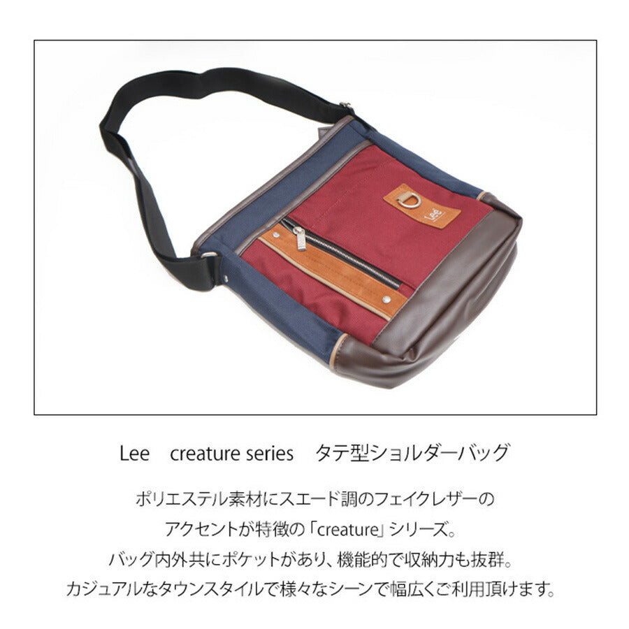 Lee リー クリーチャー ショルダー 320-3742 ショルダーバック メンズ ブランド 斜めがけ かっこいい 肩掛け 通勤 通学 自転車 バイク 旅行 サイクリング creature クリーチャー メンズバッグ