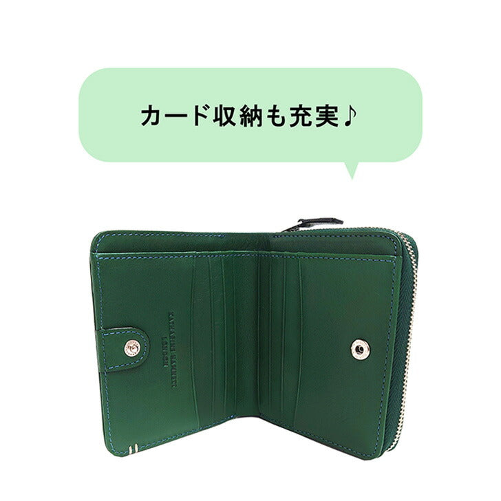 【KATHARINE HAMNETT LONDON】キャサリンハムネットロンドン MINERAL ミネラル 490-50702  本革 二つ折り財布 L字ファスナー ウォレット 札入れ 牛革 小銭入れ 人気 ブラック プレゼント 記念日 お祝い