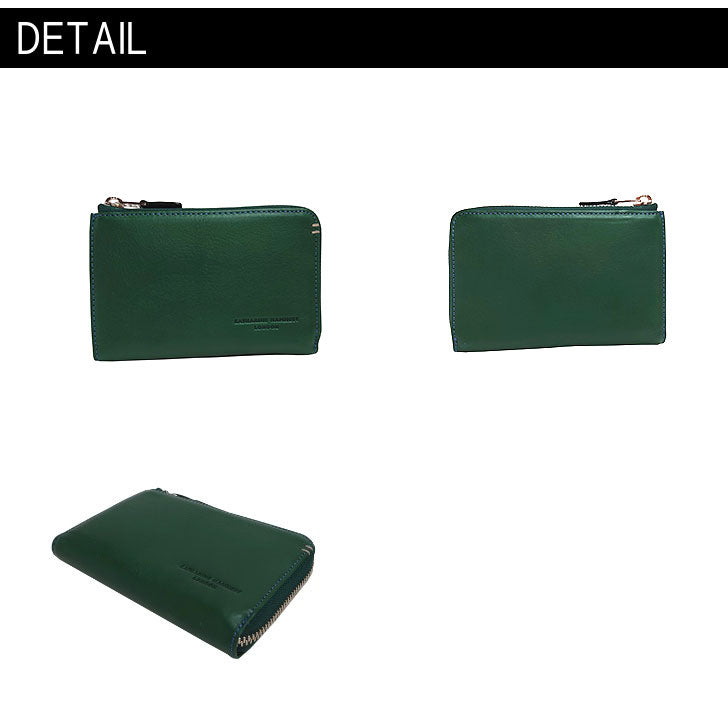 【KATHARINE HAMNETT LONDON】キャサリンハムネットロンドン MINERAL ミネラル 490-50703  本革 二つ折り財布 ミドルウォレット 札入れ 牛革 小銭入れ カード入れ ギフト プレゼント 記念日 お祝い