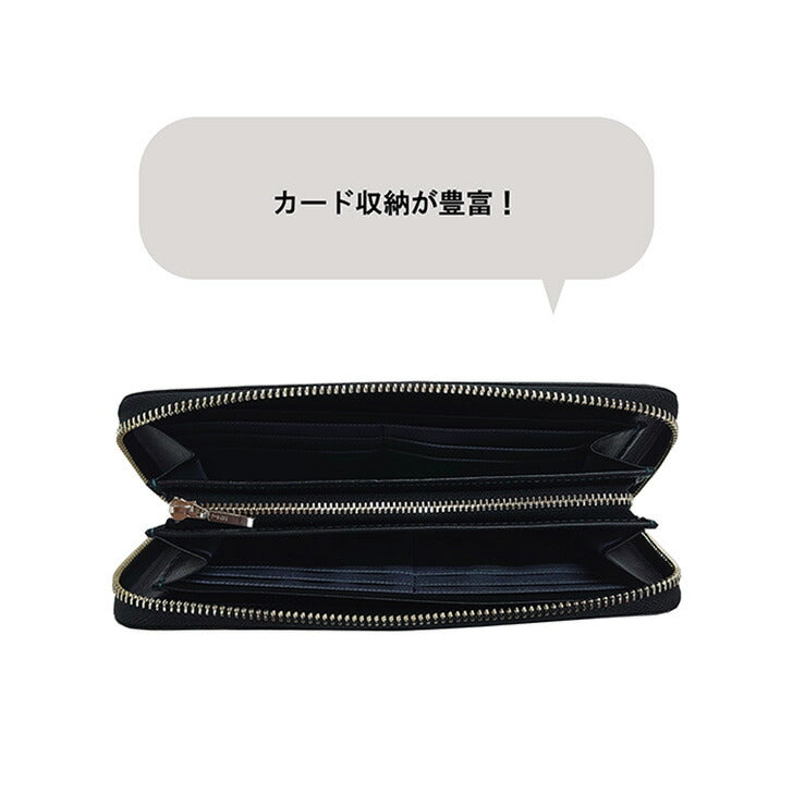【KATHARINE HAMNETT LONDON】キャサリンハムネットロンドン MINERAL ミネラル 490-50704  本革 長財布 ラウンドファスナー ウォレット 札入れ 牛革 小銭入れ 人気 ブラック プレゼント 記念日 お祝い