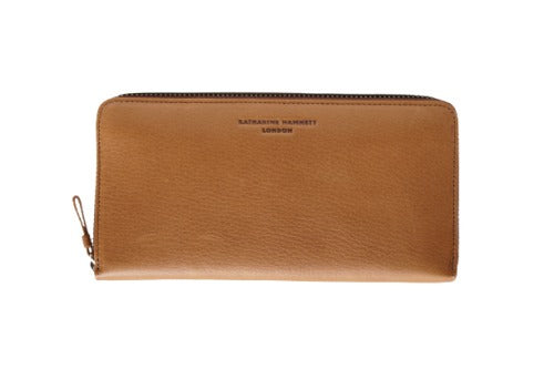 【KATHARINE HAMNETT LONDON】キャサリンハムネットロンドン ラウンドファスナー 長財布 490-57007 SOFTソフト 姫路レザー 本革 姫路産 高級 人気 正規取扱店 ギフト プレゼント
