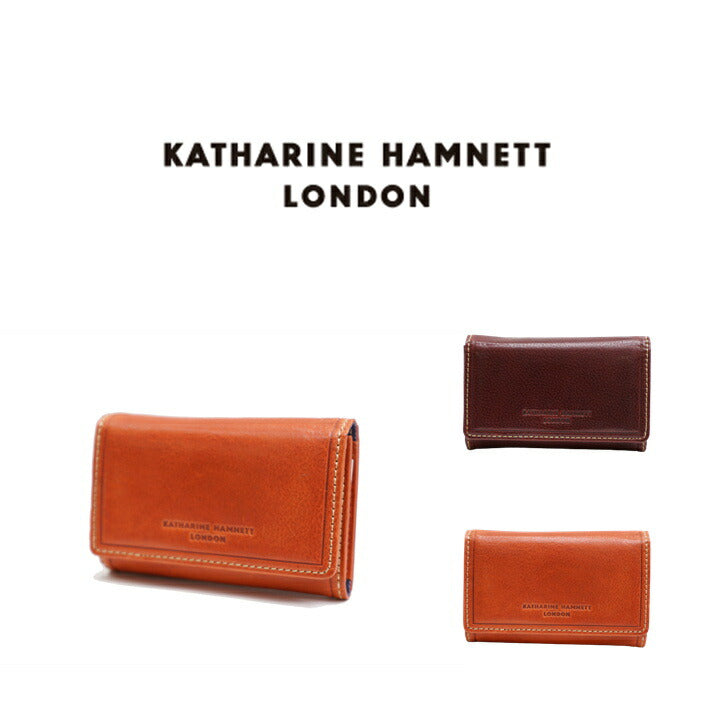 【SNSで話題のレザーケアクリームプレゼント中！】【KATHARINE HAMNETT LONDON】キャサリンハムネットロンドン LINE MAN マルチキーケース LINE MAN II 490-58200 おしゃれ 日本製レザー 国産牛革 高級 本革 小銭入れ ギフト プレゼント 人気  collonil コロニル