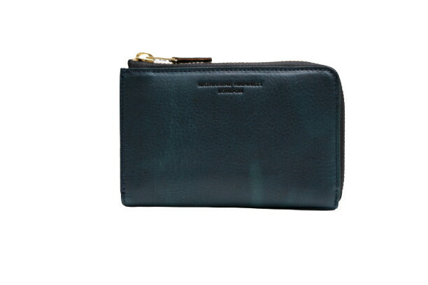 【KATHARINE HAMNETT LONDON】キャサリンハムネットロンドン L字型ファスナーミドル 二つ折り財布 FLUIDフルイド 490-59202おしゃれ イタリアンレザー  高級 本革 ギフト バレンタイン 人気