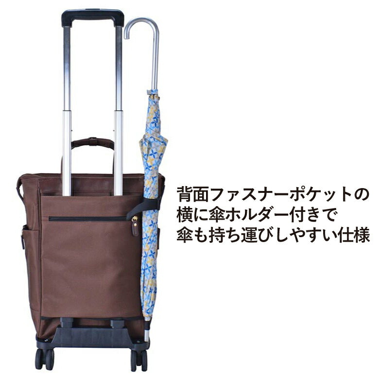 SAXON cue サクソンキュー 2way ショッピングキャリー 保温 保冷機能付きキャリー 5228 レディース オールシーズン 全2色 ブラック ブラウン 送料無料 人気