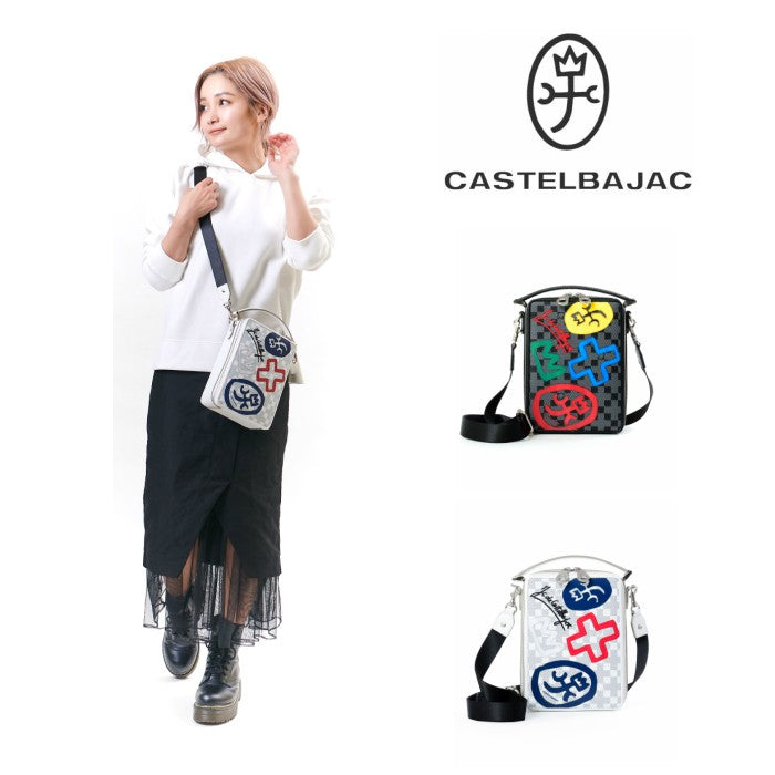 【正規取扱店】【CASTELBAJAC】[クラーシリーズ] 066121 カステルバジャック クラー レザーショルダーバッグ タテ型 斜め掛け バッグ 鞄 メンズ レディース バジャック ゴルフ おしゃれ 人気
