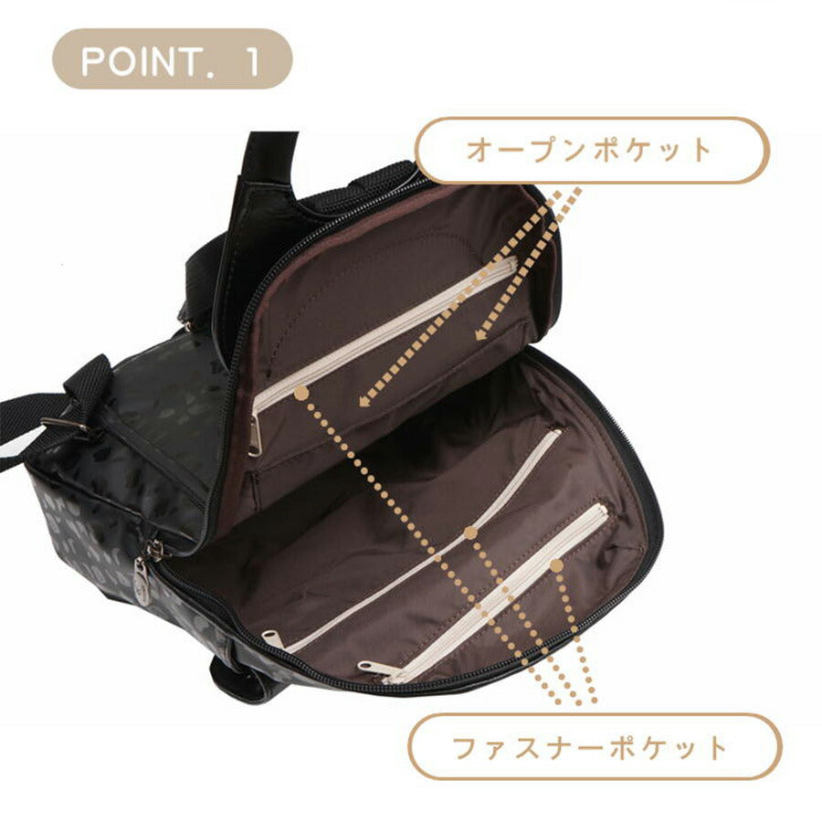 【当店オリジナルエコバッグプレゼント中！】【NATURALBAG】 ナチュラルバッグ NBリュック 6752 レディース 女性 大人 上品 日本製 軽量 超軽量 牛革 高級 おでかけ おしゃれ 人気 母の日 バッグ 鞄