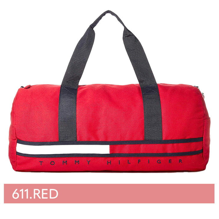 TOMMY HILFIGER トミーヒルフィガー 6943971 GINO HAPBOR POINT DUFFLE CANVAS BAG ダッフルバック ショルダー 斜め掛け バッグ ロゴ ボストンバッグ ネイビー レッド ブラック メンズ レディース 旅行 修学旅行 1泊 2泊 部活 スポーツ 合宿