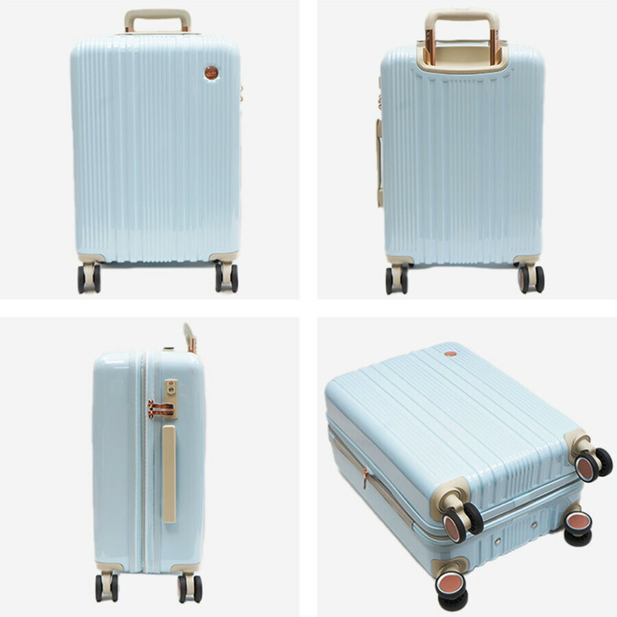 NATURAL BEAUTY ナチュラルビューティー エメシリーズ 34L キャリーケース M 71200 スーツケース 機内持ち込み ハードタイプ 拡張 1泊 2泊 3泊 34L 40L かわいい おしゃれ ファッション ブランド ピンク ブルー グリーン アイボリー