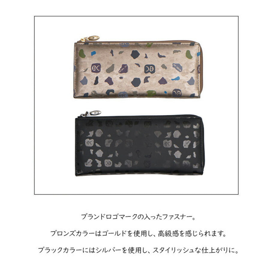 NATURAL BAG ナチュラルバッグ NBランダム 長財布 7122 L字ファスナー レディース マットブラック ブラック ブロンド 茶 黒 軽量 コンパクト 薄型 家計用 個人用 普段使い お出かけ 小旅行 日本製 撥水加工 高級感 エレガント 母の日 敬老の日 プレゼント 贈り物 ギフト