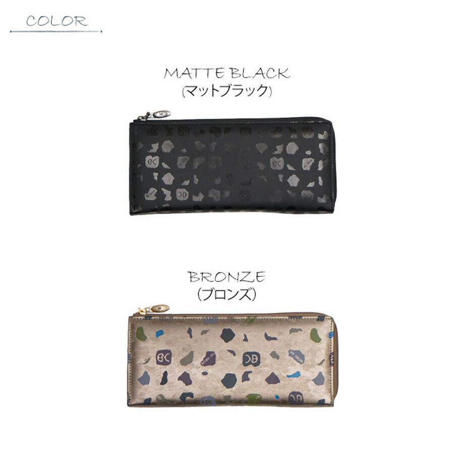 NATURAL BAG ナチュラルバッグ NBランダム 長財布 7122 L字ファスナー レディース マットブラック ブラック ブロンド 茶 黒 軽量 コンパクト 薄型 家計用 個人用 普段使い お出かけ 小旅行 日本製 撥水加工 高級感 エレガント 母の日 敬老の日 プレゼント 贈り物 ギフト