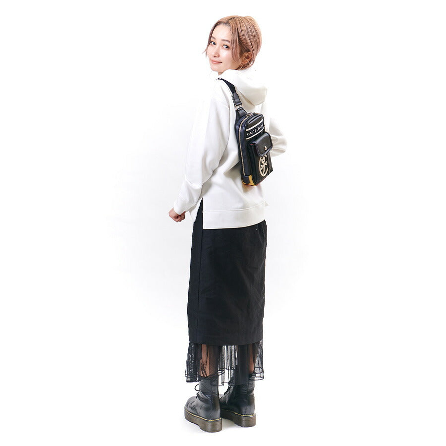【正規取扱店】【CASTELBAJAC】[ドミネシリーズ] 024912 カステルバジャック ドミネ スモールワンショルダーバッグ 斜め掛け ボディバッグ バッグ 鞄 メンズ レディース バジャック ゴルフ おしゃれ 人気