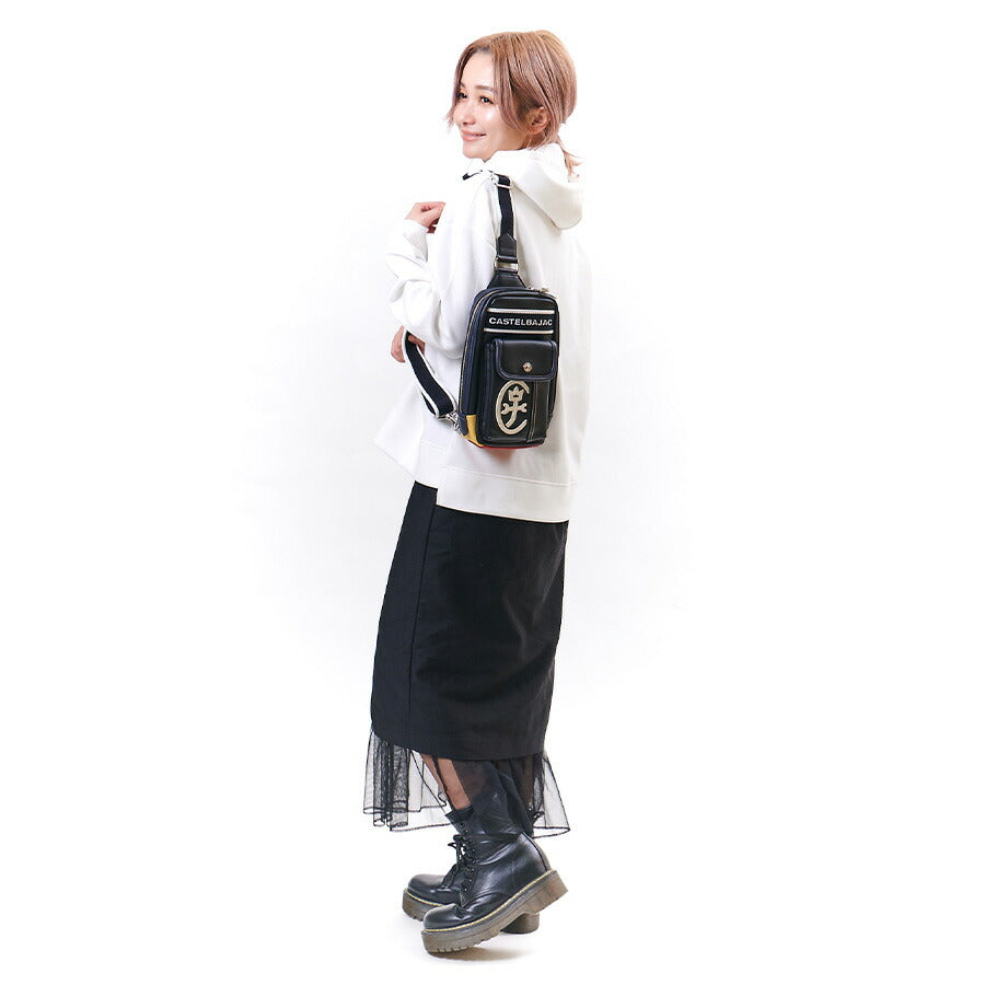 【正規取扱店】【CASTELBAJAC】[ドミネシリーズ] 024912 カステルバジャック ドミネ スモールワンショルダーバッグ 斜め掛け ボディバッグ バッグ 鞄 メンズ レディース バジャック ゴルフ おしゃれ 人気