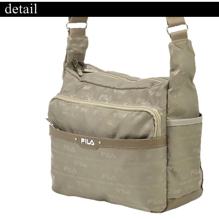 【レターパック配送/時間指定不可】FILA フィラ フラワーシリーズ ジャガード 舟形縦ショルダーバッグ 斜め掛け 肩掛け 7693 パスケース 鞄 超軽量 レディース プレゼント おしゃれ 人気 ギフト ラッピング 母の日 送料無料