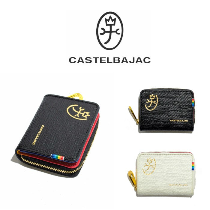 【正規取扱店】【CASTELBAJAC】[レインボーシリーズ] 079611 カステルバジャック レインボー 小銭入れ パスケース コインケース おしゃれ 本革 キーリング メンズ レディース ゴルフ 人気