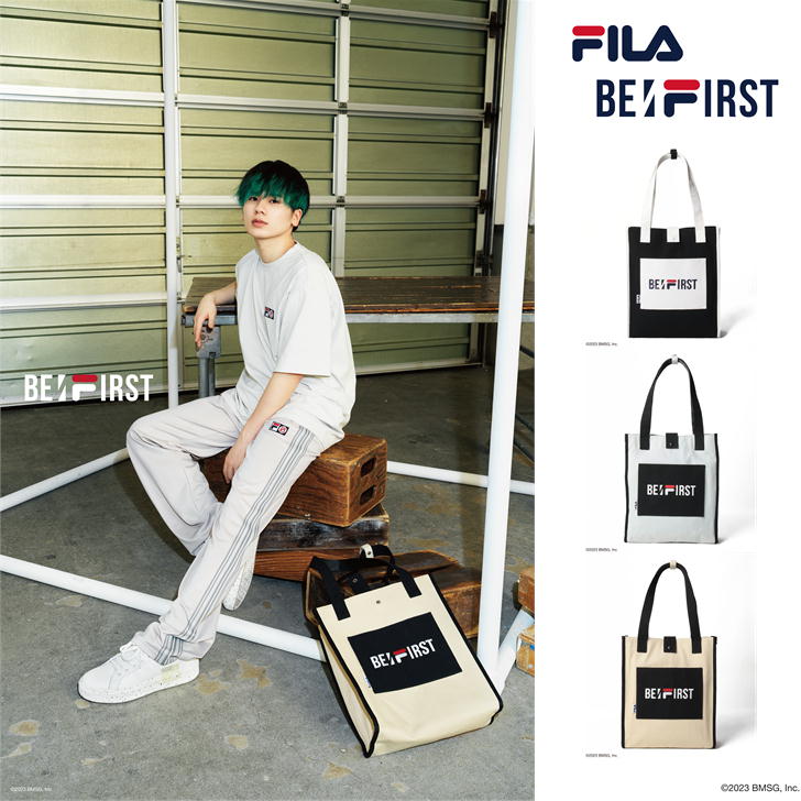 FILAｘBE:FIRST フィラ コラボ トートバッグ バッグ 81FL11 サブバッグ 通学 通勤 おしゃれ ビーファースト ビーファ BESTY ベスティ メンズ レディース ノベルティ付き 正規品 正規取扱店《北海道、沖縄、離島代引き不可》