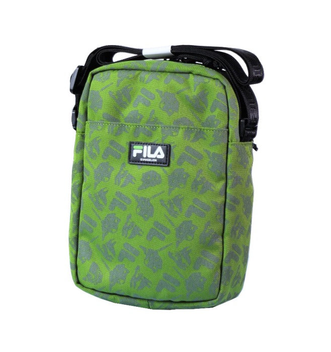 EVANGELION エヴァンゲリオン FILA フィラ コラボ ショルダーバッグ 縦型 斜め掛け 肩掛け コンパクト メンズ レディース 男女兼用 RADIOEVA 8feva3 エヴァ おしゃれ 人気