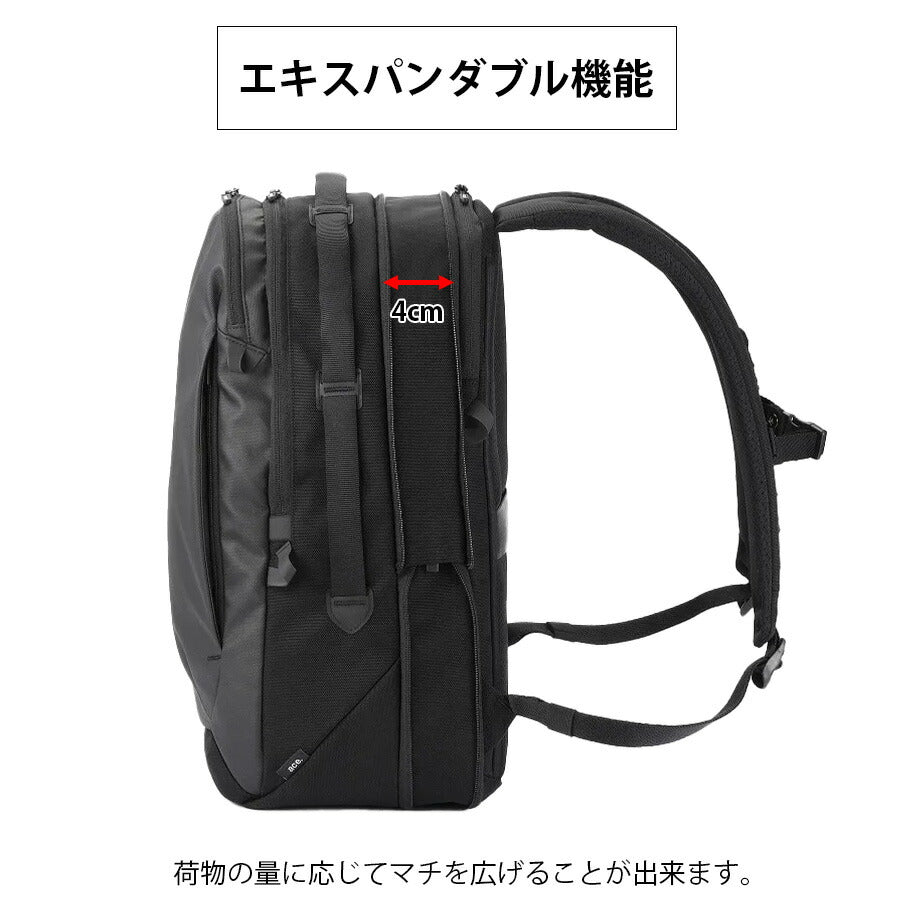 【ace.GENE】 68324 ラグレンティス リュック 29-37L バックパック 拡張機能搭載 ビジネス 通勤 軽量 A4 かばん カバン 鞄 ユニセックス ギフト ブラック