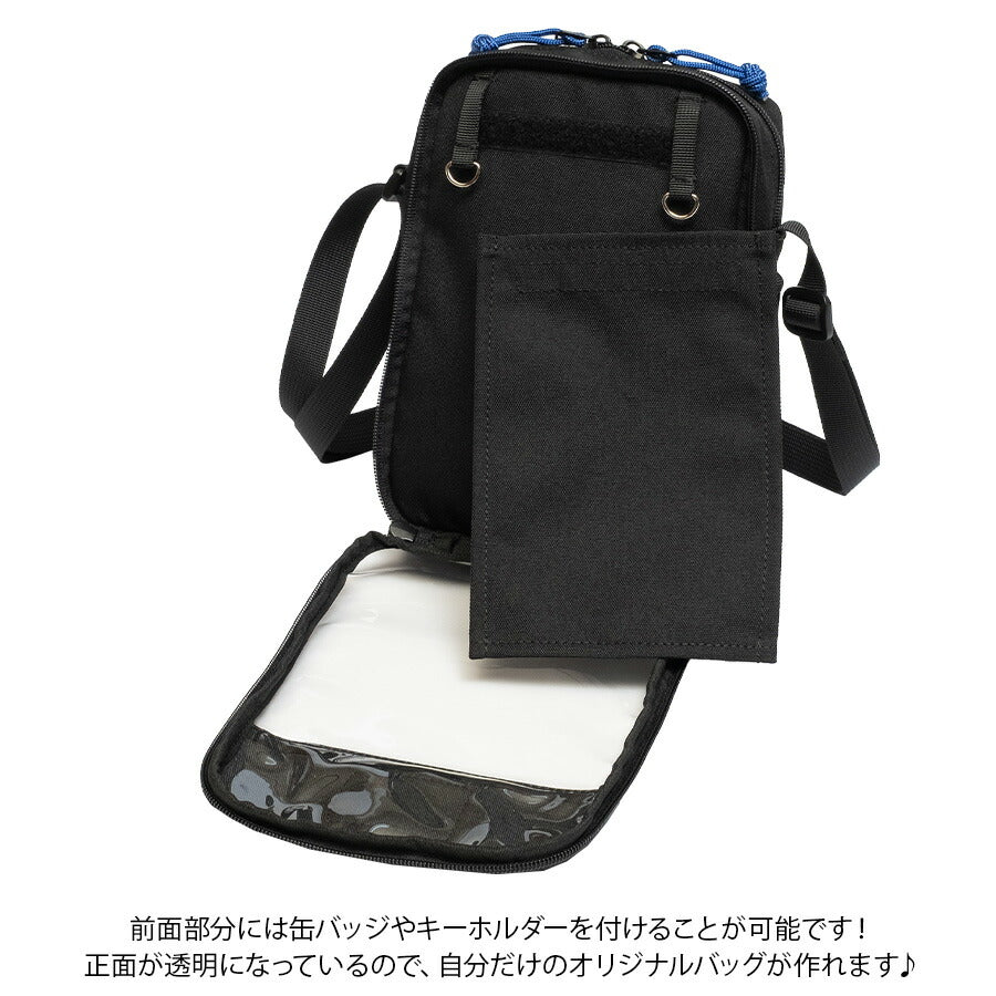 【クリックポスト/時間指定不可】【Adorozatorumary】 140-40 縦型 ミニショルダーバッグ サンリオ ado コラボ 推し活 痛バッグ ライブ レディース ブラック
