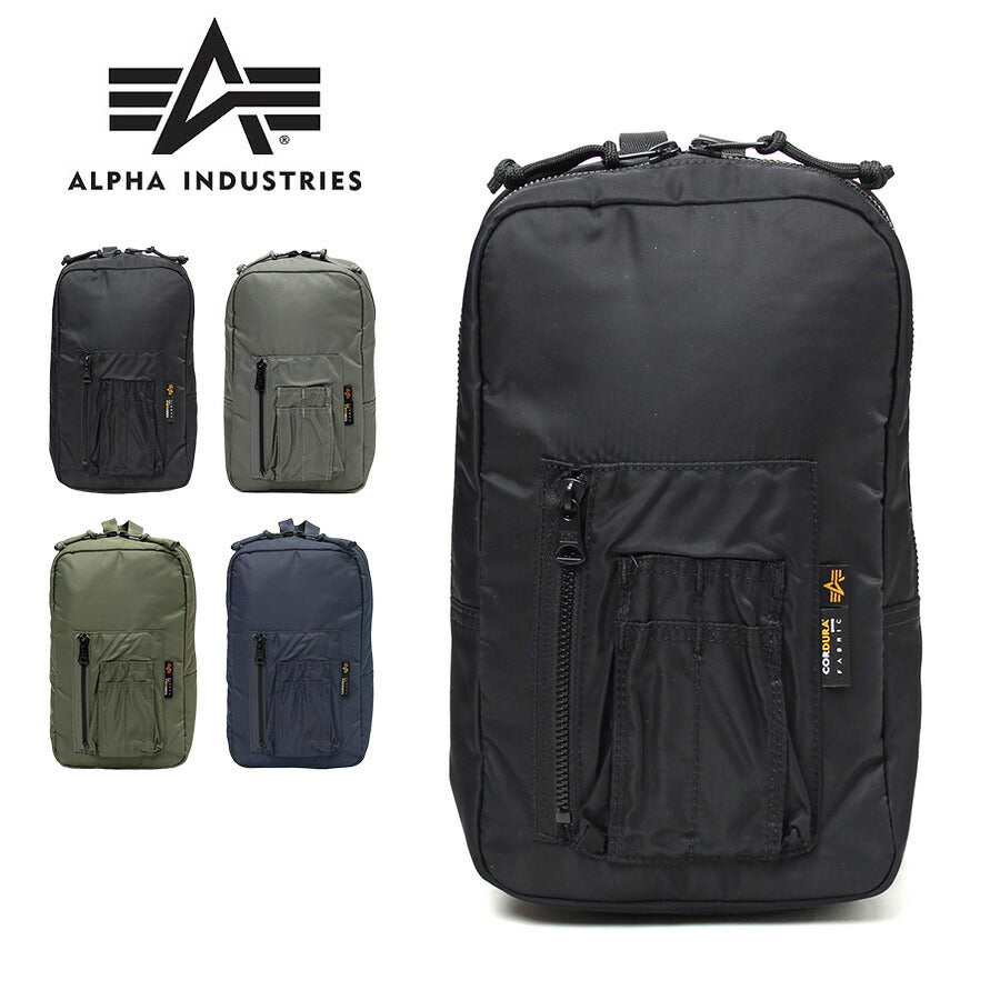 【ALPHA INDUSTRIES】66010 アップワンショルダー 斜め掛け かばん カバン 鞄 バッグ シンプル アルファインダストリーズ ブラック グレー グリーン ネイビー 使いやすい お出かけ 普段使い 日常 メンズ ミリタリー