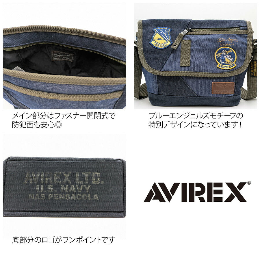 【AVIREX】AVX3520K トップガン フラップショルダー メンズ かばん 鞄 カバン バッグ 斜め掛け アビレックス カーキ ノウコン ミリタリー 使いやすい 普段使い おしゃれ かっこいい プレゼント ギフト 父の日 敬老の日