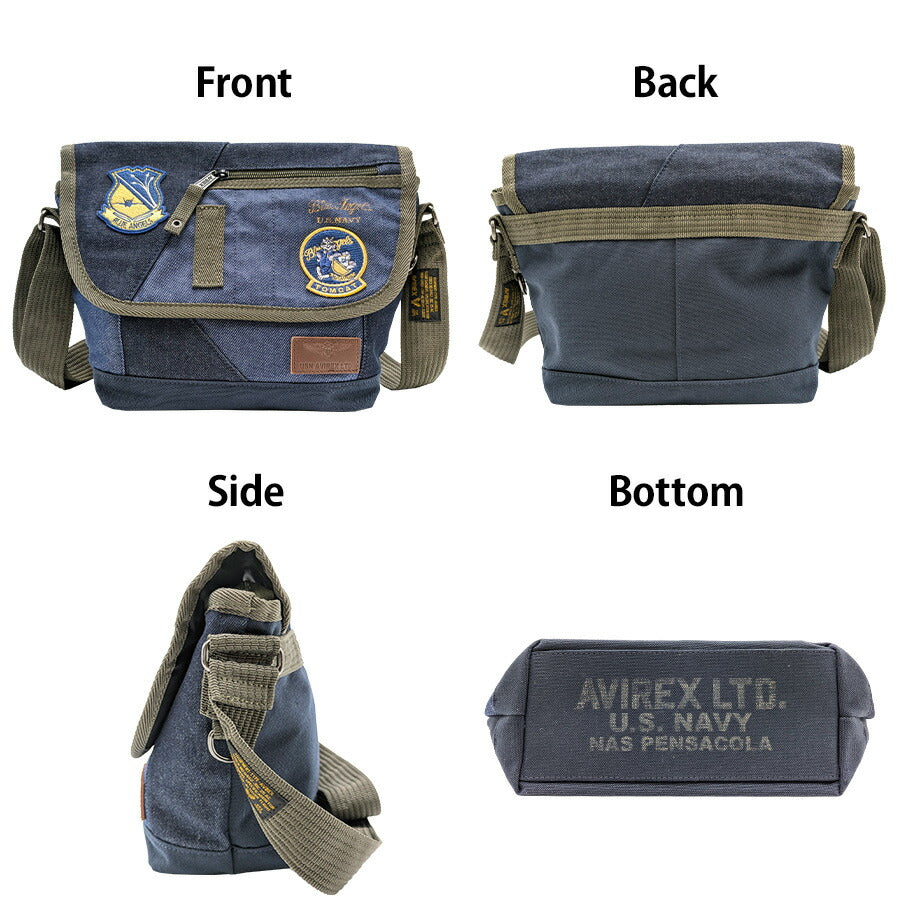 【AVIREX】AVX3520K トップガン フラップショルダー メンズ かばん 鞄 カバン バッグ 斜め掛け アビレックス カーキ ノウコン ミリタリー 使いやすい 普段使い おしゃれ かっこいい プレゼント ギフト 父の日 敬老の日