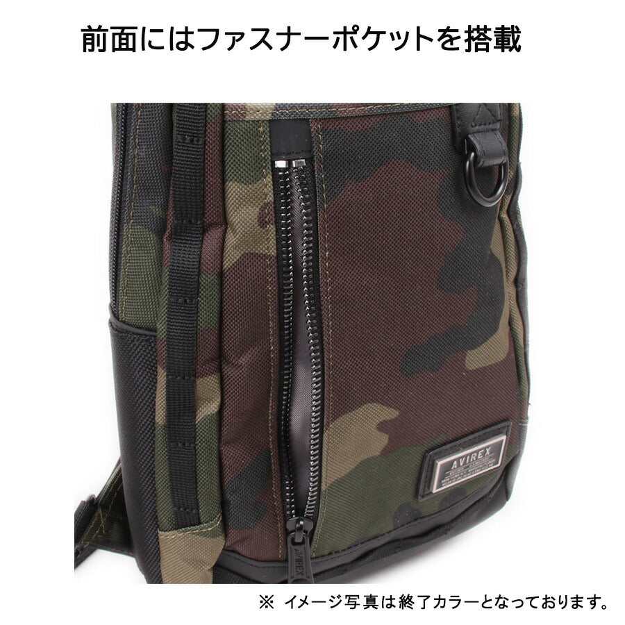 AVIREX ax2051 ソリッド ショルダーバッグ 斜め掛け 鞄 カバン かばん バッグ 普段使い 使いやすい ミリタリー メンズ プレゼント ギフト ブラック 父の日